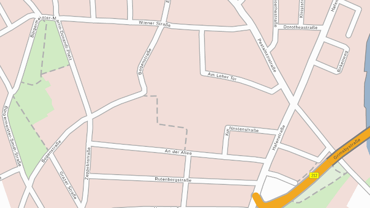 Stadtplanausschnitt, ©Magistrat der Stadt Bremerhaven - Vermessungs- und Katasteramt, Dieses Bild darf nicht frei verwendet werden (Alle Rechte vorbehalten). Stadtplanausschnitt